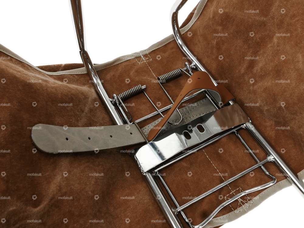 Sacoche à bagages Oldschool grise Carousel Image 5