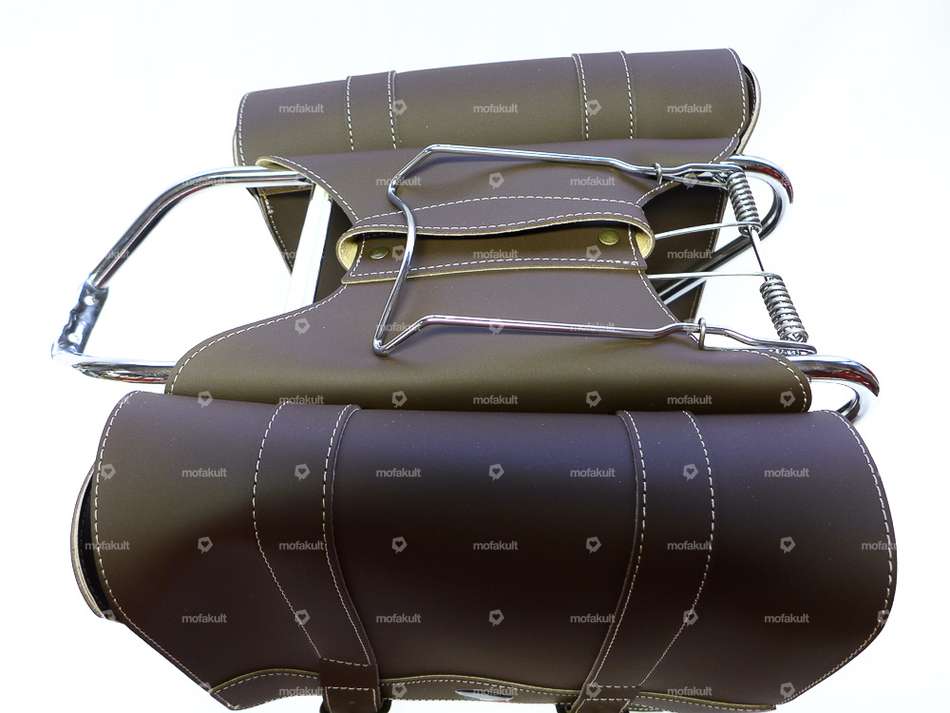 Sacoche à bagages Classic marron / crème Carousel Image 3