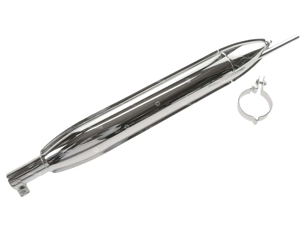 Silencieux d'échappement (Ø 27 / 60 mm) chrome | ILO Carousel Image 1