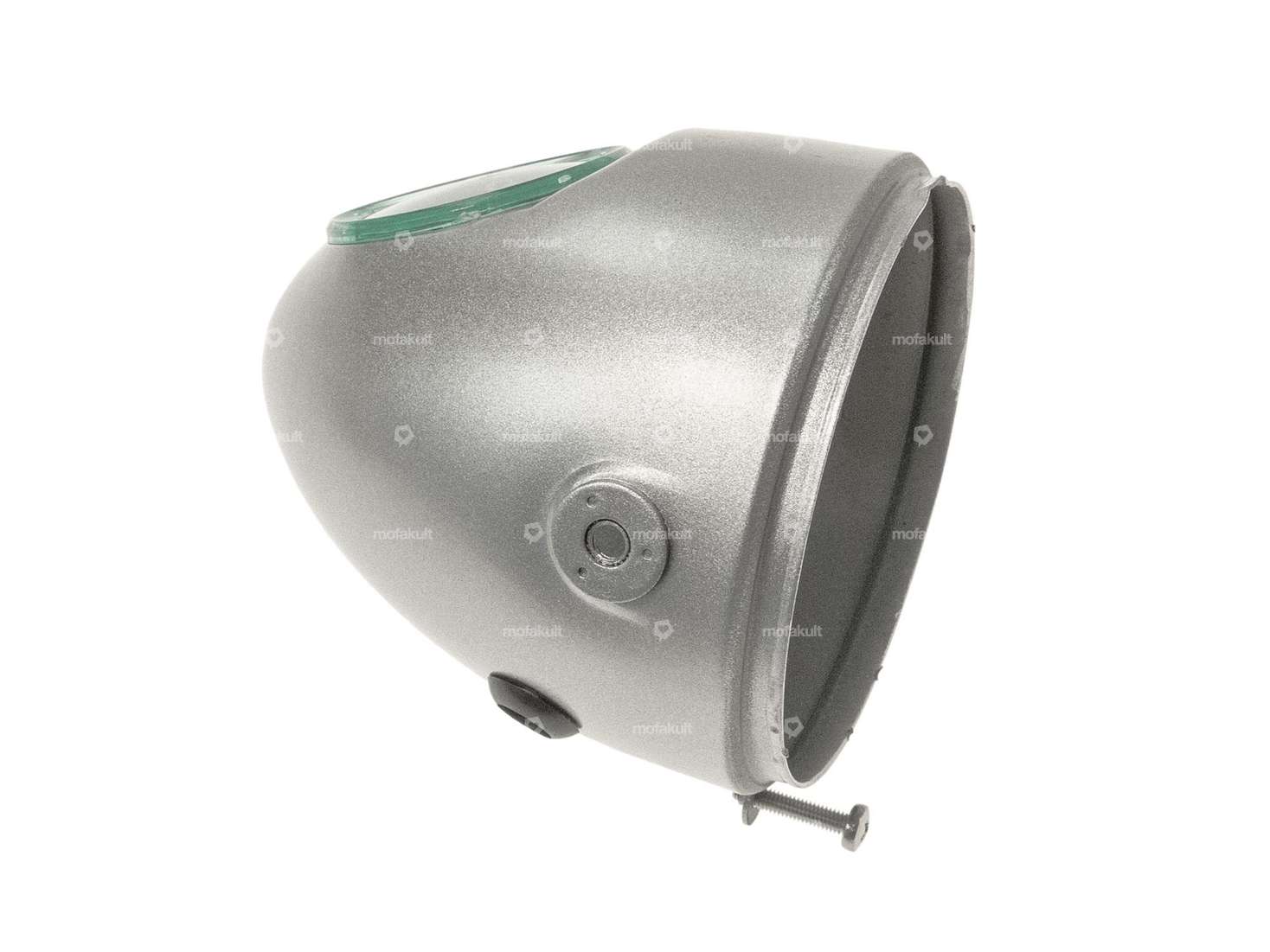 Cache-ampoule Lampe à œufs Ø 103 mm argent (fixation latérale) Carousel Image 1