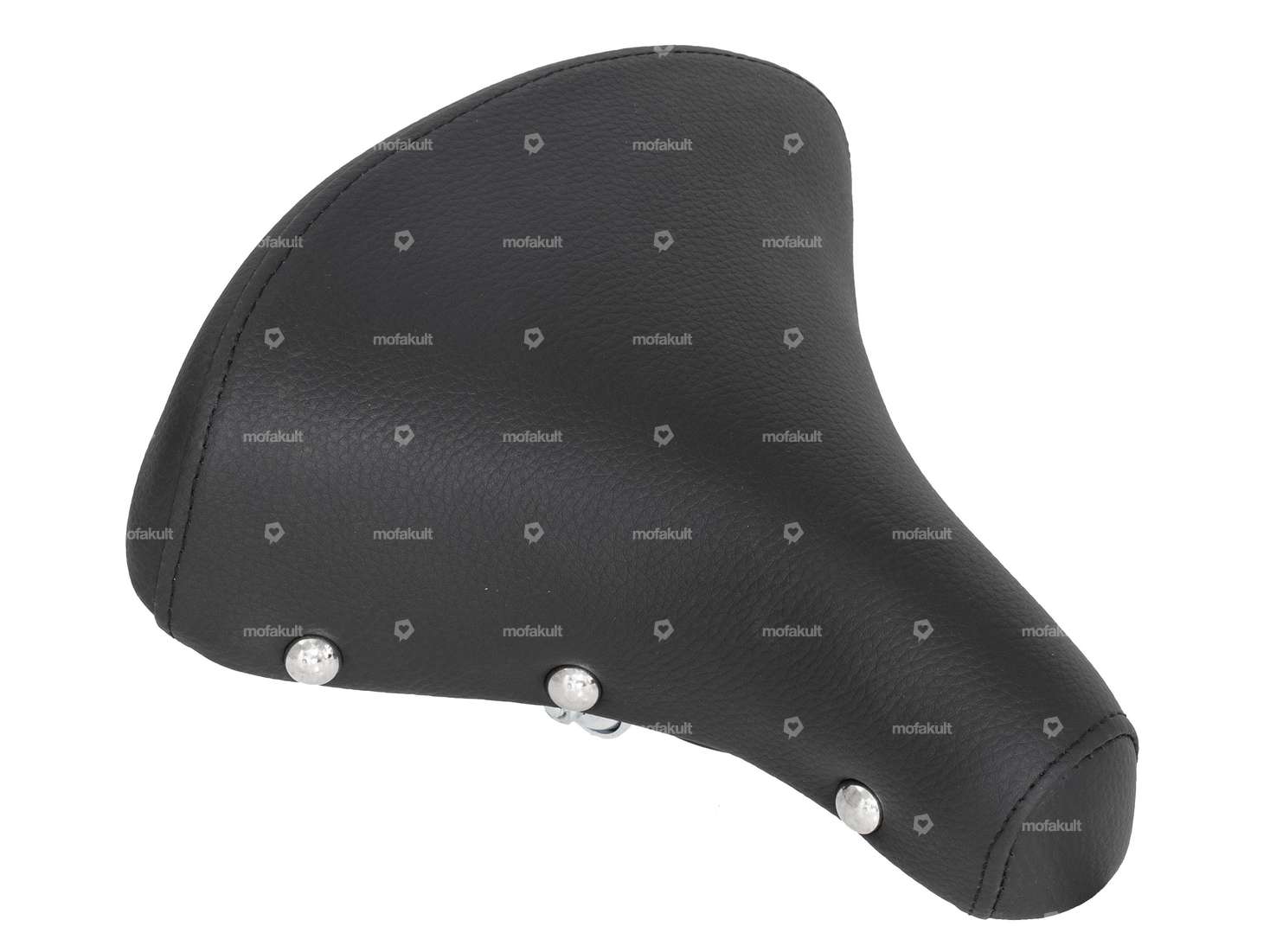 Selle Buffalo à ressorts en tonneau, noire Carousel Image 2