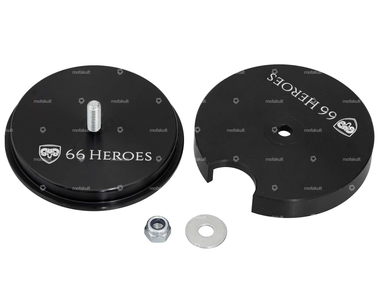 66HEROES Panneau de compteur de vitesse Ø 48 mm "Sachs" noir Carousel Image 2