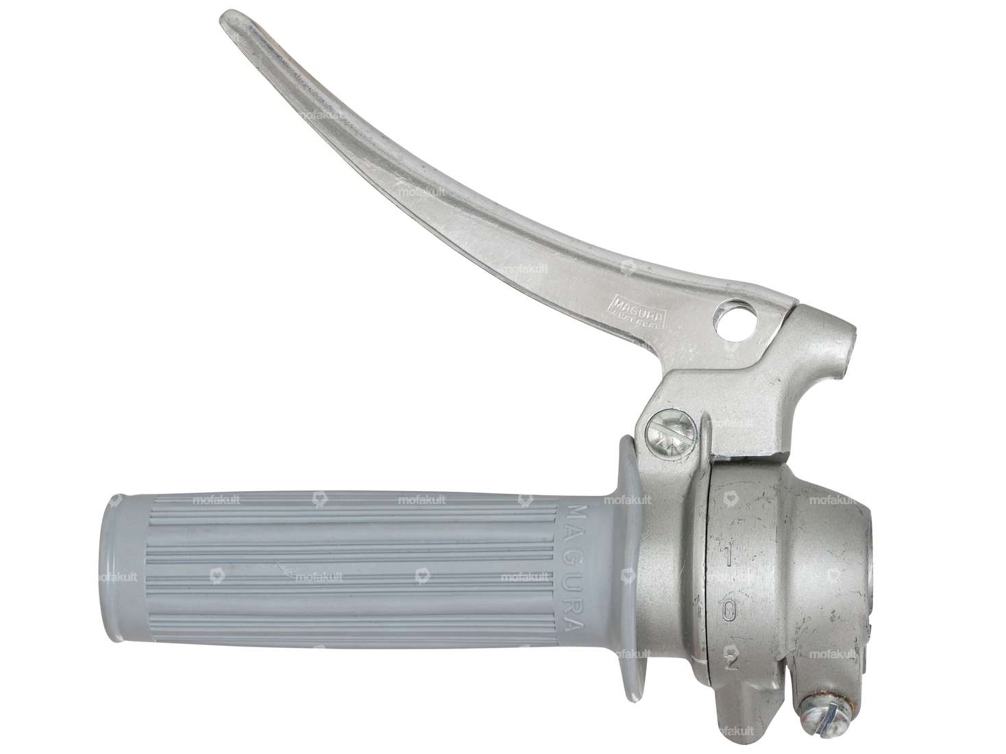 Poignée de commande Magura 2 vitesses argent NOS Carousel Image 1