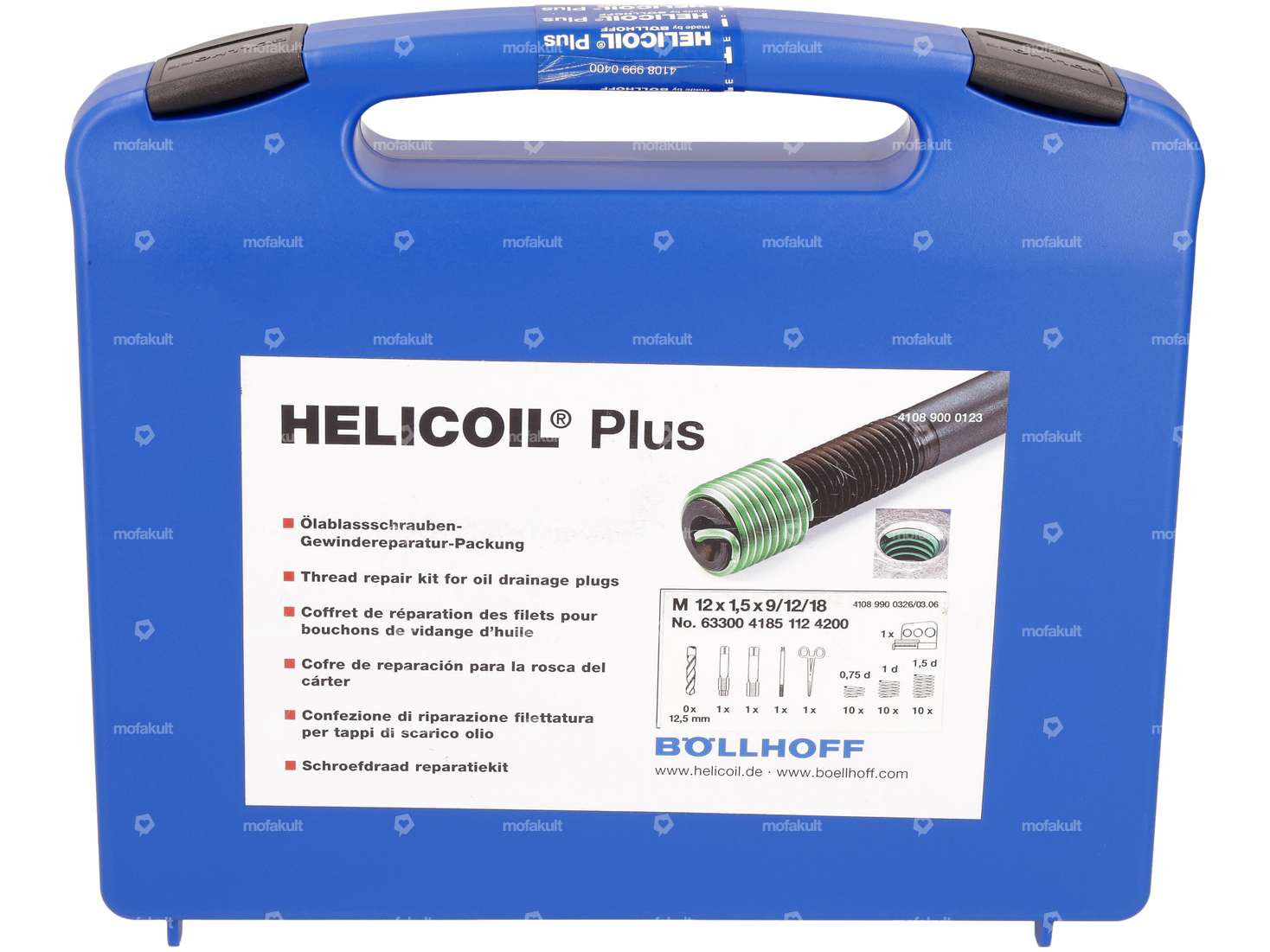 HeliCoil Gewinde-Reparatur-Set M12x1.5 Ölzapfenbohrung (Feingewinde) Carousel Image 1