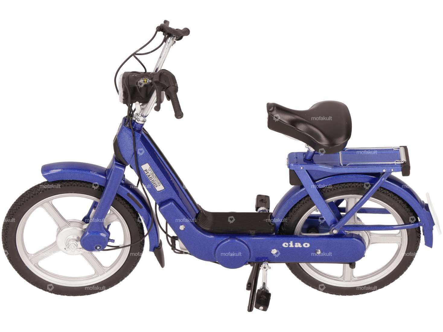 Vespa Piaggio Ciao bleue modèle miniature 1:10 (qualité 1A) Carousel Image 1