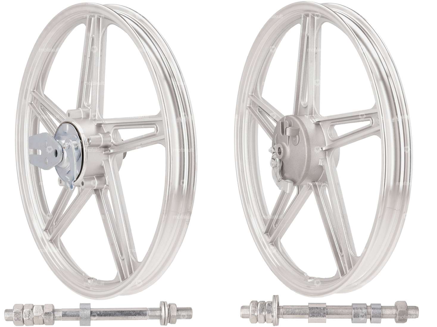 Felgensatz 17" Guss silber (5 Speichen) | Peugeot 103 Carousel Image 1