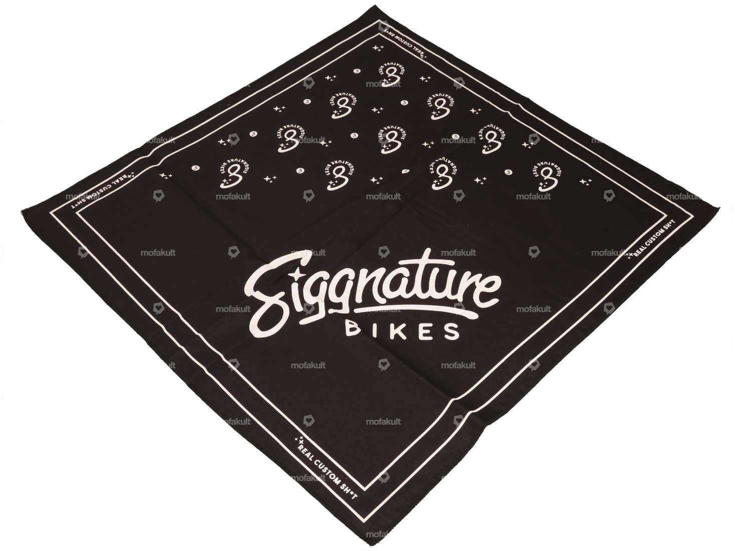 Siggnature bandana 50 x 50 cm black / cream Carousel Image 1