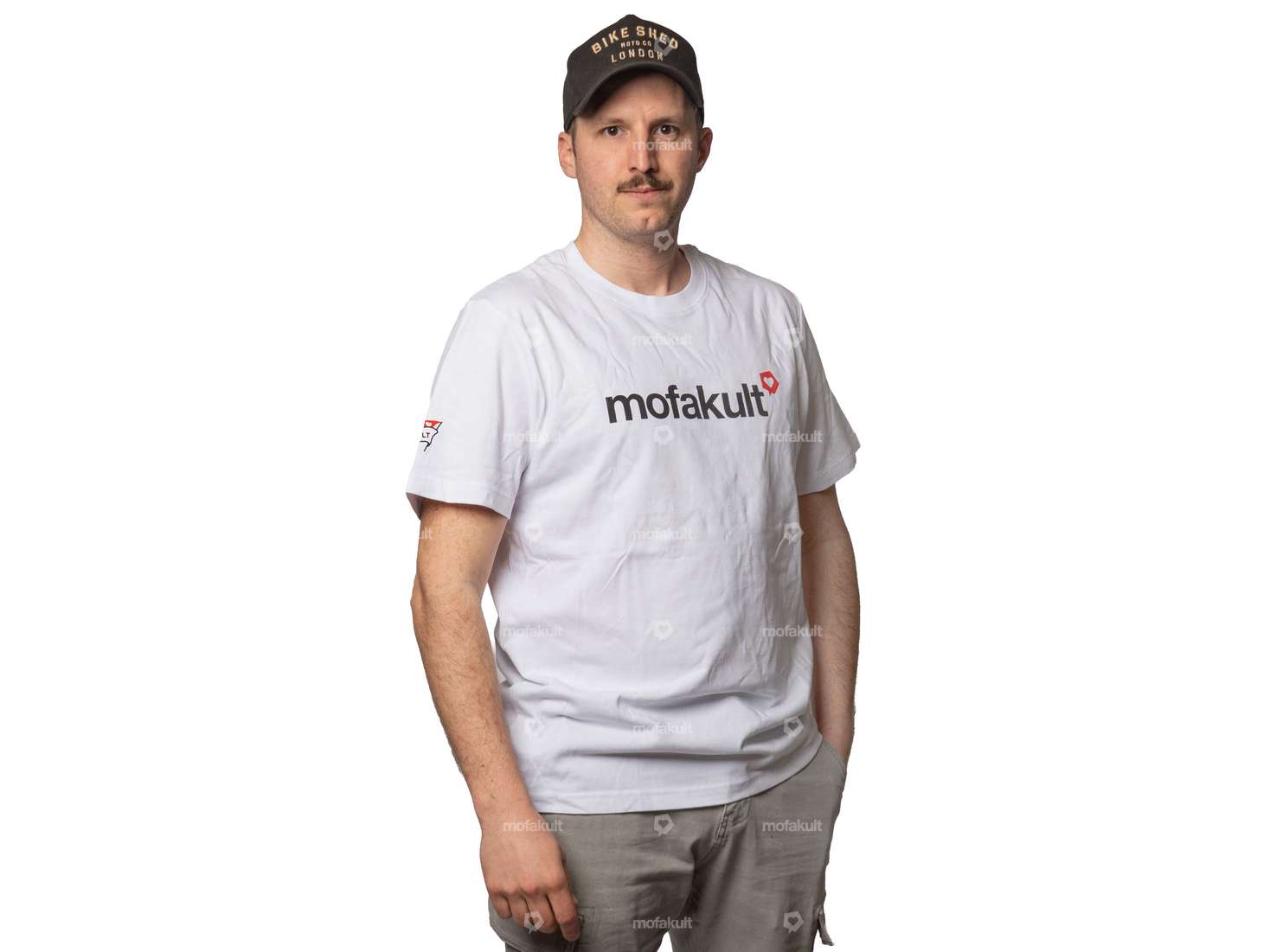 mk-Merch T-Shirt «Herz» weiss Carousel Image 2