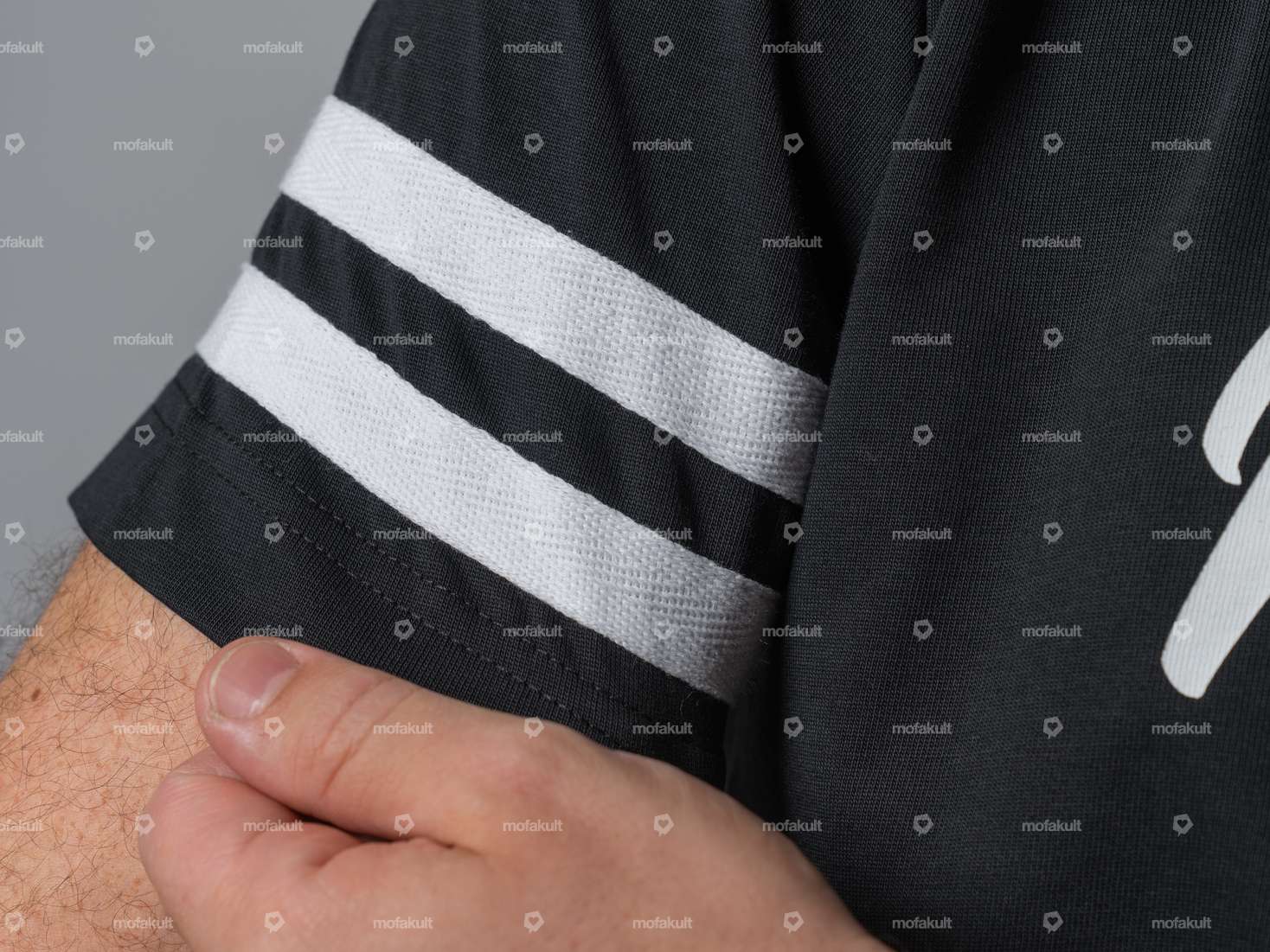 KULTWEAR T-Shirt "Crew" black / white Carousel Image 4