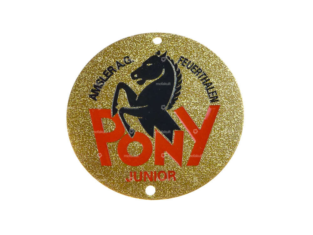 Plaque de marque "Pony" (plate) Carousel Image 1