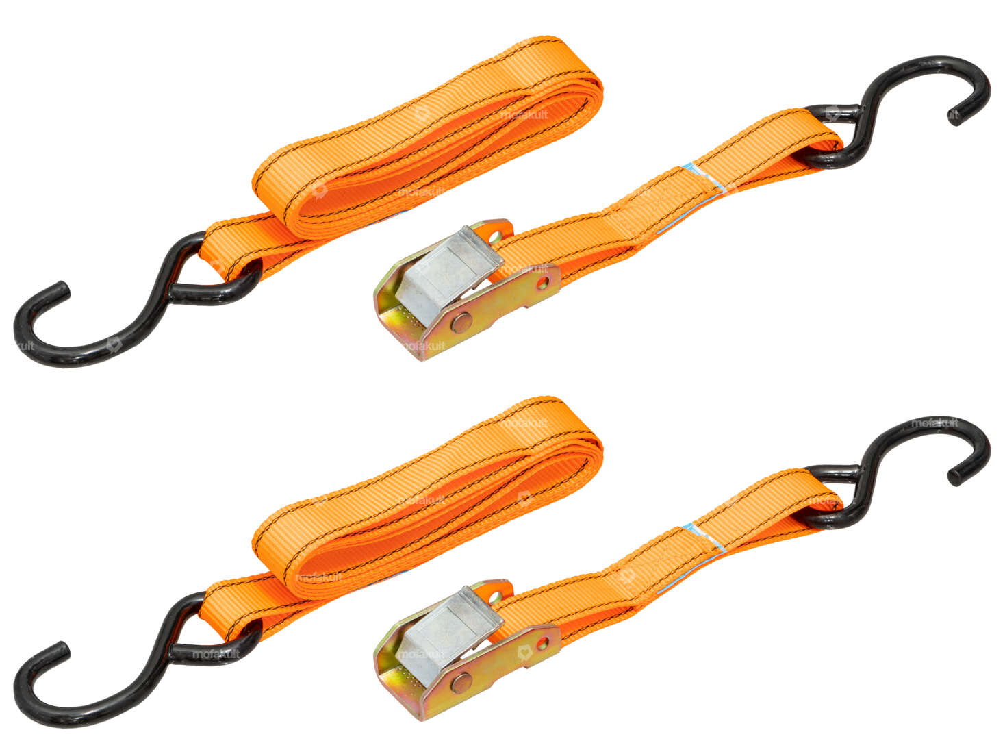 BGS Retaining strap set 2 m with hook 4 pcs. Carousel Image 1