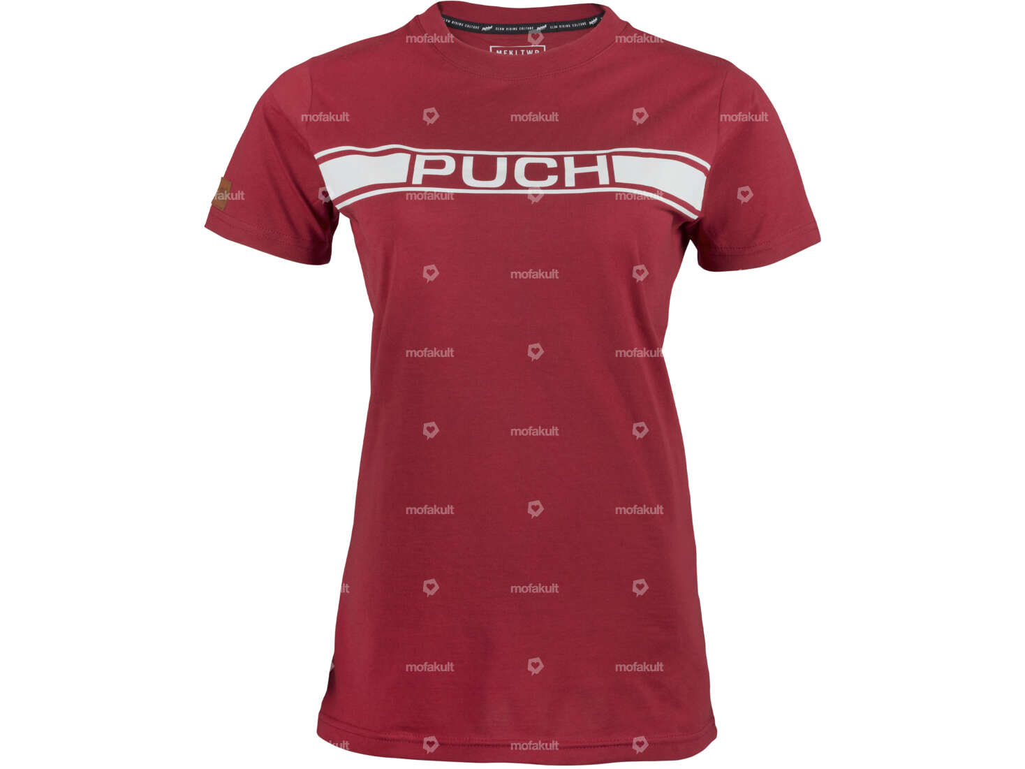 mk-Merch T-Shirt «Puch» (XS-XXL) Woman Burgundy Carousel Image 1