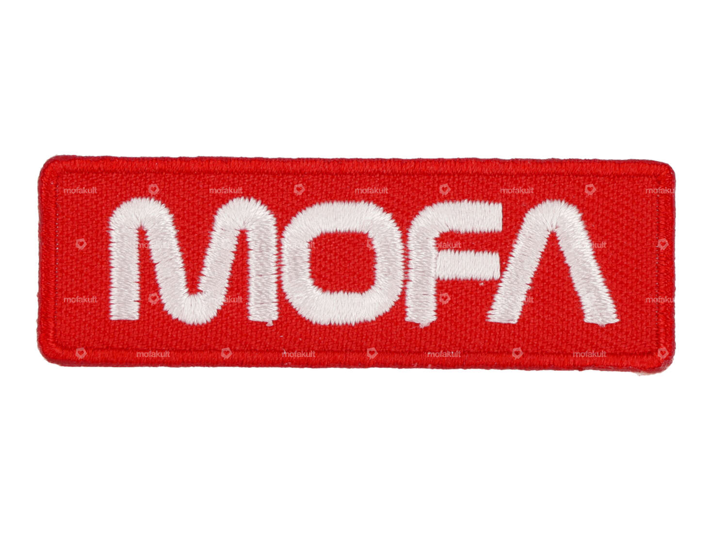 mk-Merch Ecusson "MOFA" 60 x 20 mm rouge / blanc Carousel Image 1