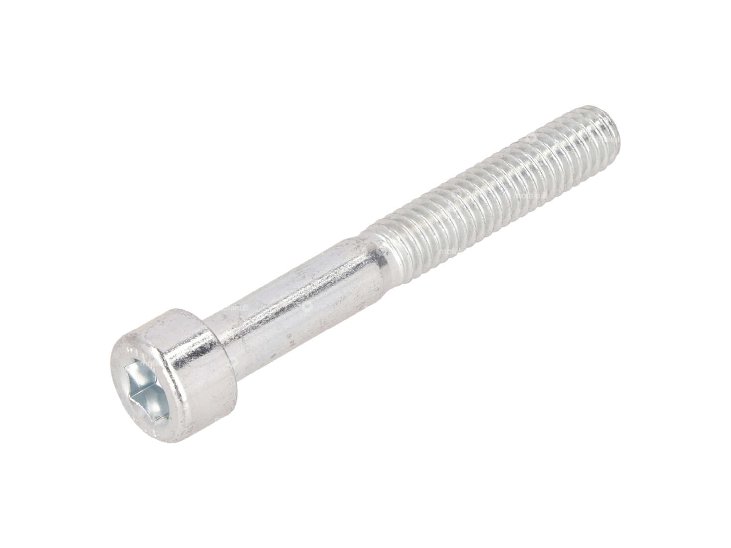 Vis M6x45 tête cylindrique tige six pans creux zingué Carousel Image 1