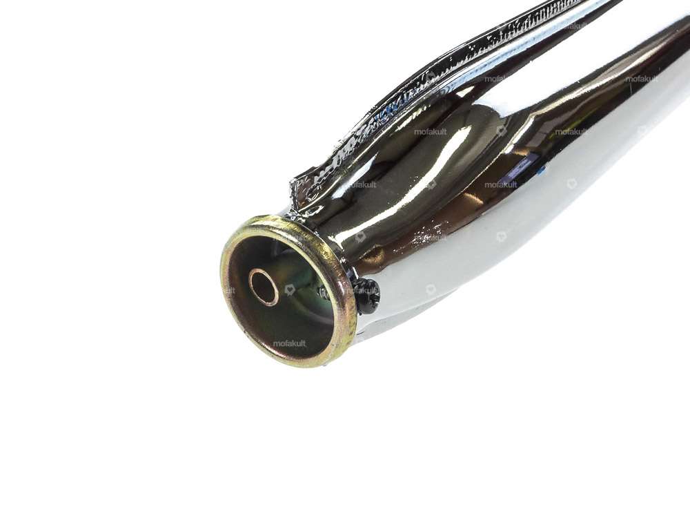 Echappement 25 mm sortie droite chrome | Tomos Carousel Image 4