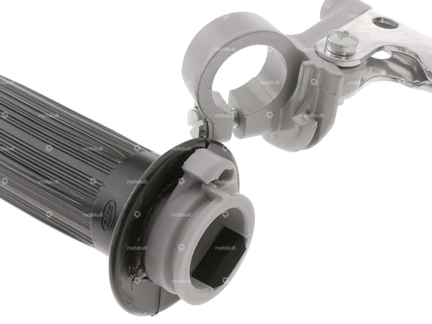 Poignée de gaz Oldschool grise Carousel Image 4