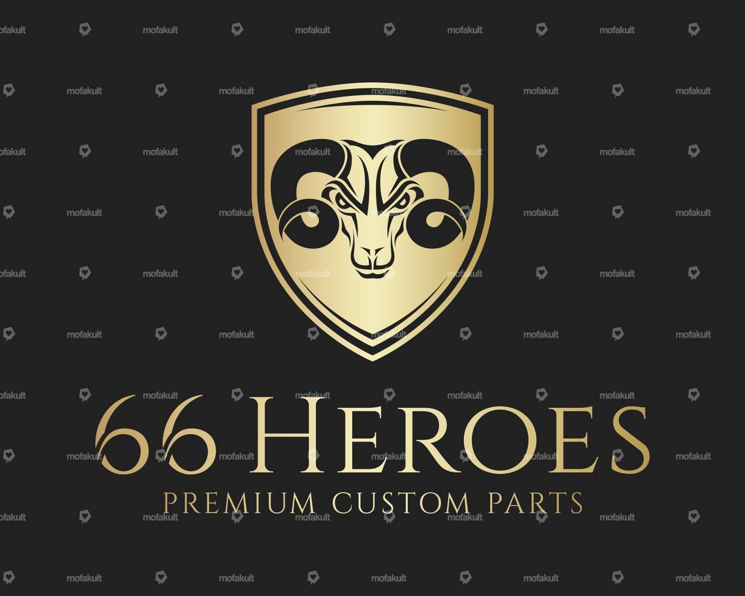 66HEROES Support de plaque d'immatriculation latéral gauche (version DE) Inox Carousel Image 5