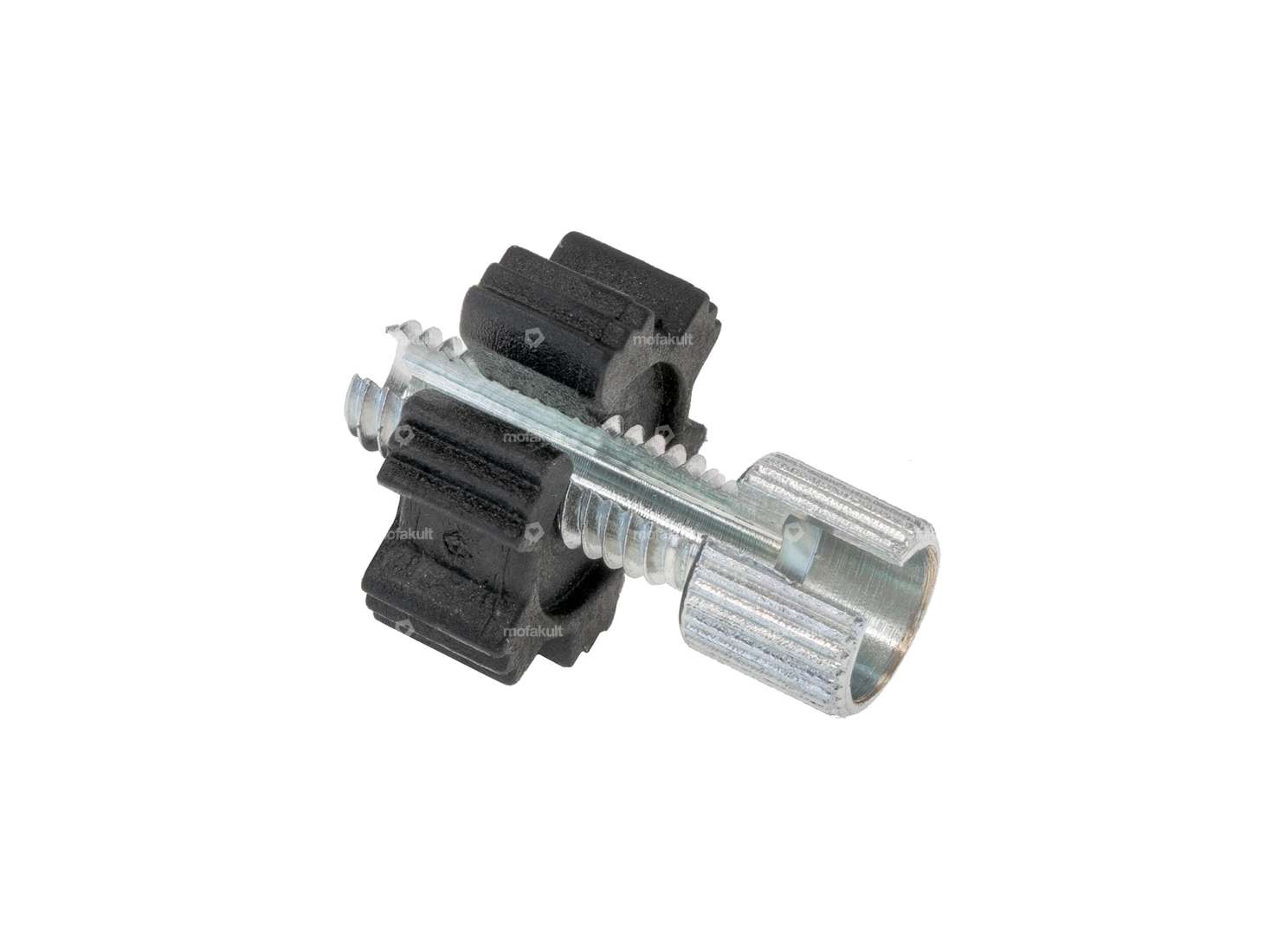 Domino Stellschraube M6x18 geschlitzt mit Kunststoffmutter Carousel Image 2