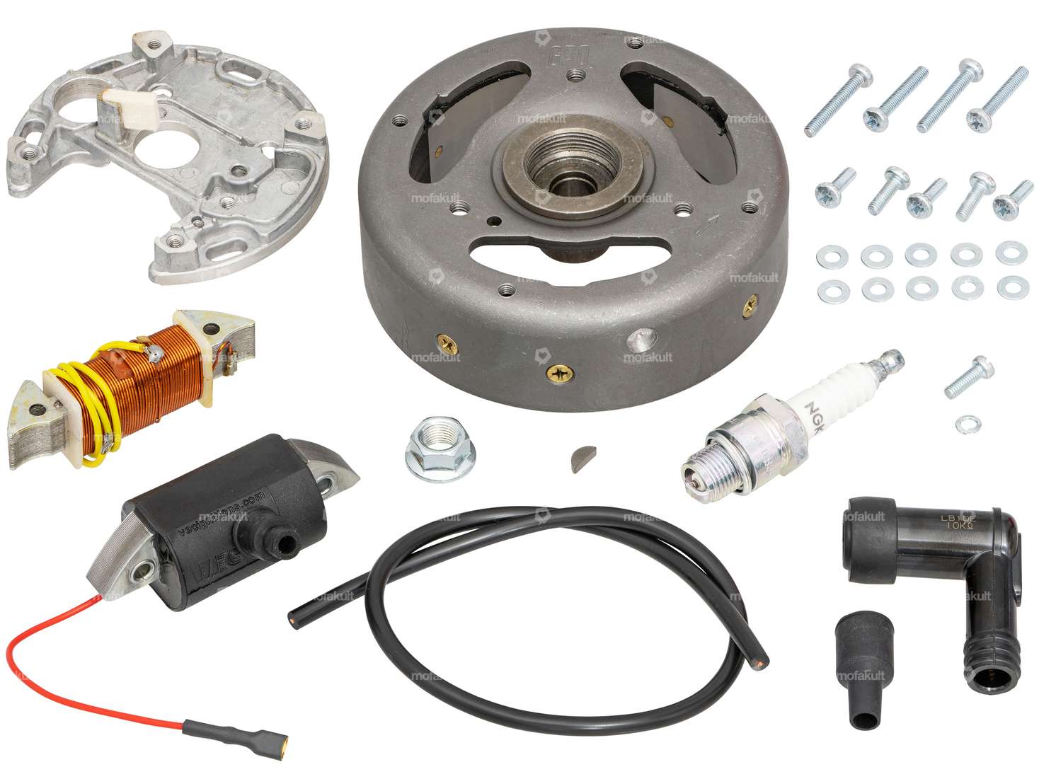 GPO / VEC Zündung-Set elektronisch linksdrehend 6V | Puch / Sachs / Belmondo Carousel Image 2