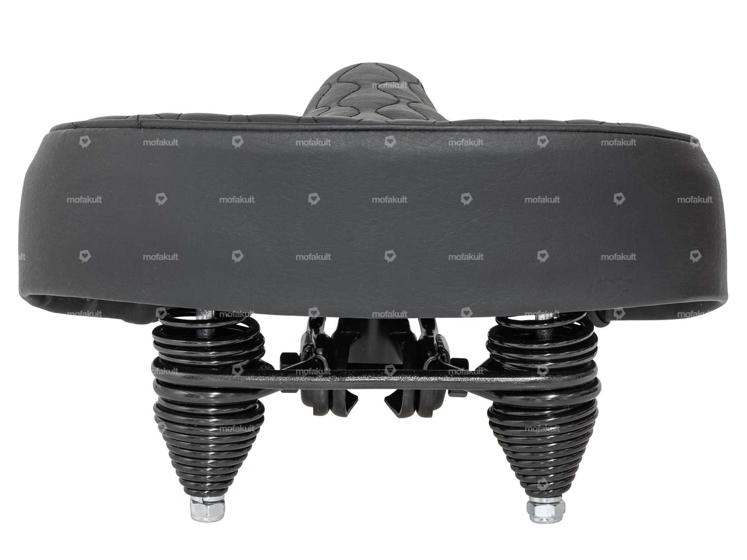 Selle Classic à ressorts en tonneau, noire Carousel Image 3