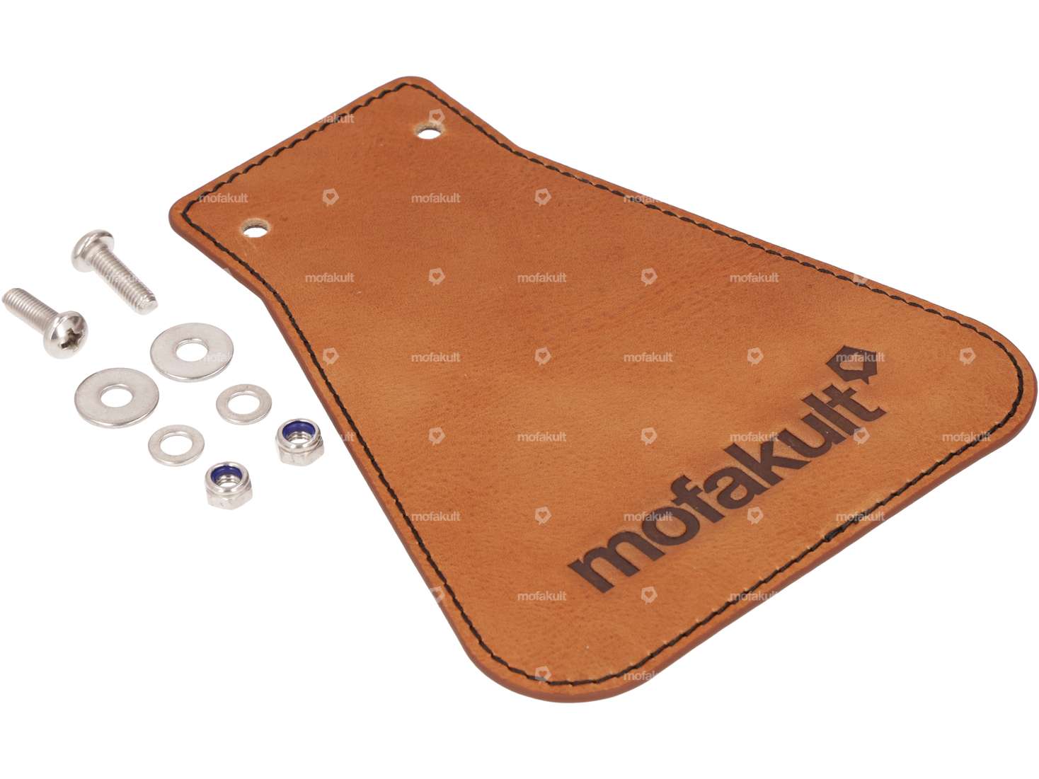 66HEROES bavette anti-éclaboussures "mofakult" étroite cuir Carousel Image 2