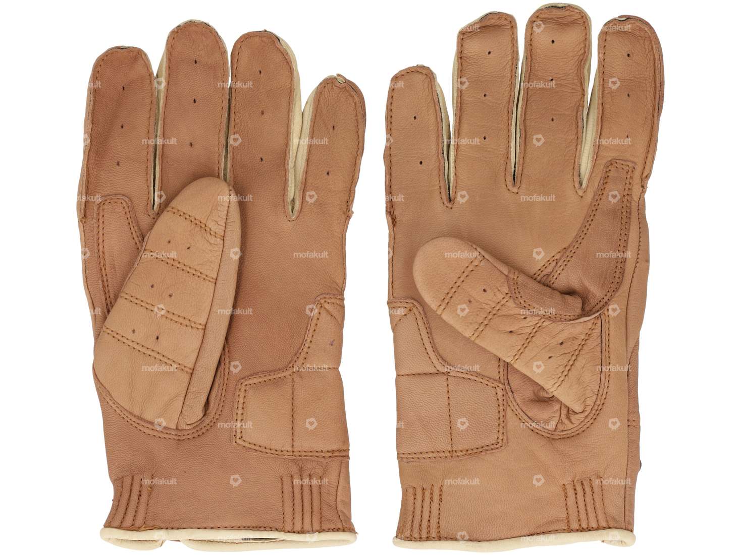 Gants IXS cuir marron Carousel Image 2