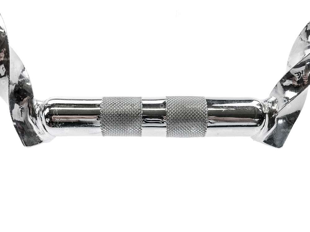 Guidon plaque de fourche 20 cm tourné chrome Carousel Image 3