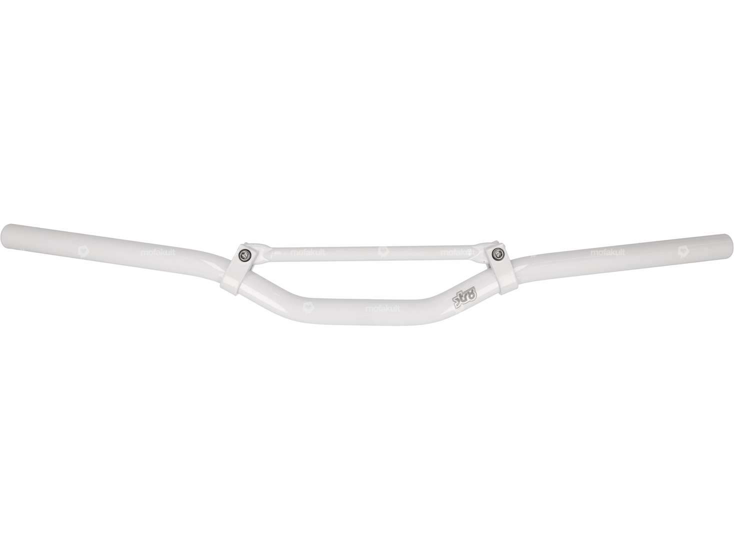 STR8 racing handlebar fork plate 7 cm / narrow aluminum white Carousel Image 1