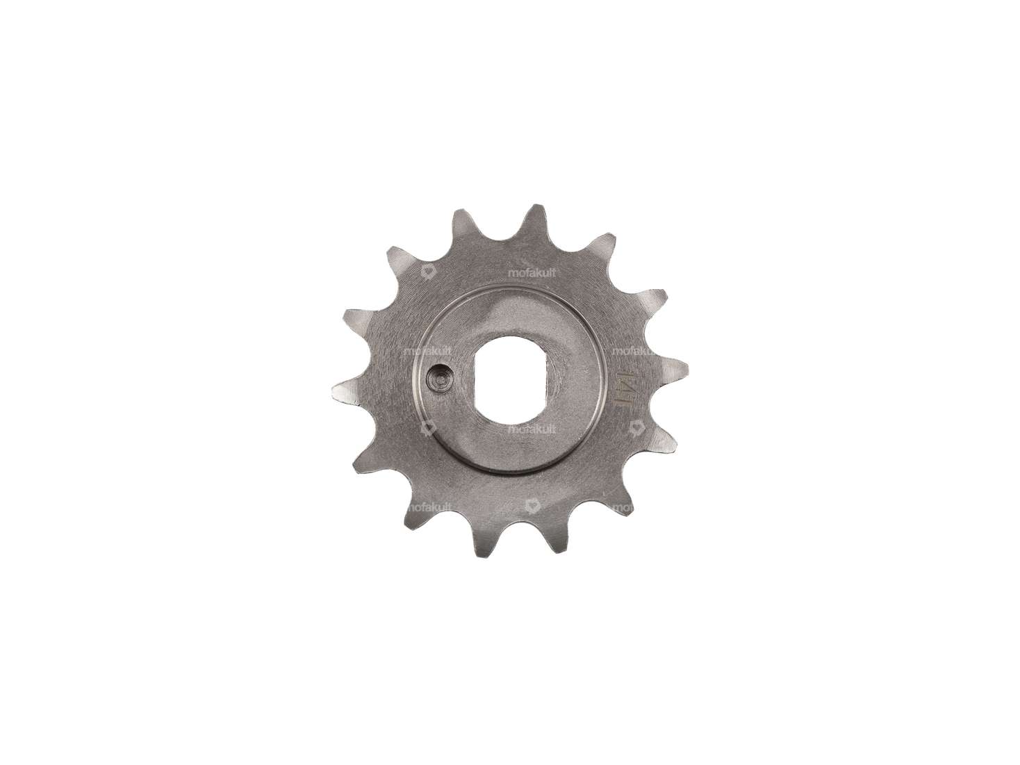 Sprocket 14 teeth one-sided heel (415 chain) | Kreidler Carousel Image 1