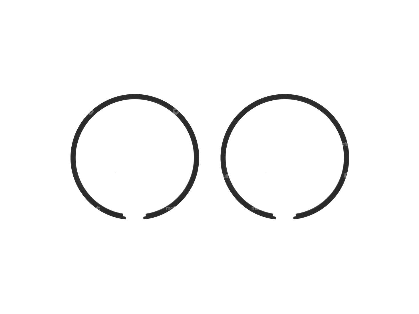 Segments de piston Airsal 38x1.5 mm noir (paire) | Puch Carousel Image 1