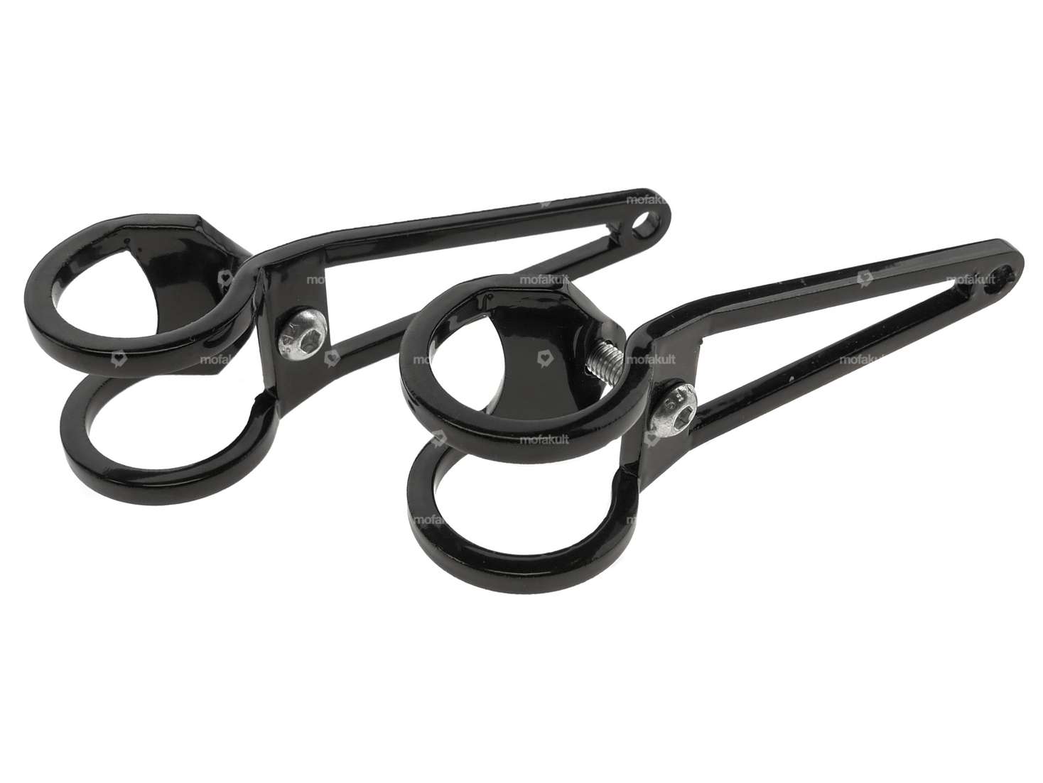 Supports de lampe MLM Ø 28 mm simple noir Carousel Image 1