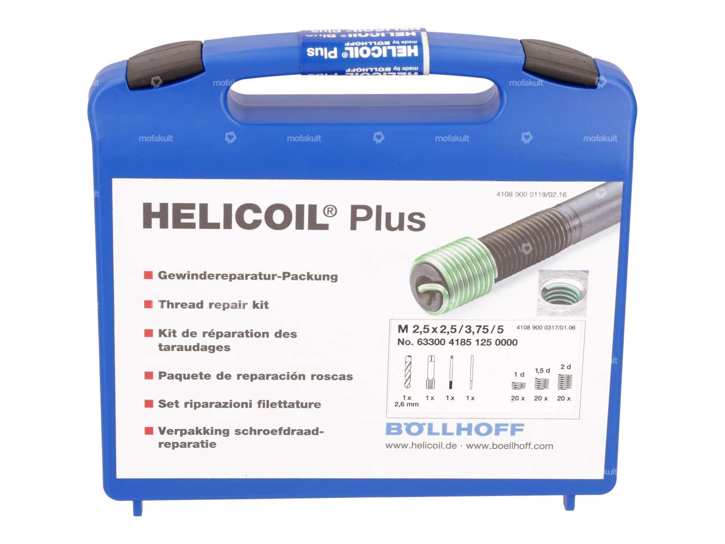 HeliCoil Gewinde-Reparatur-Set M2.5x0.45 Carousel Image 1