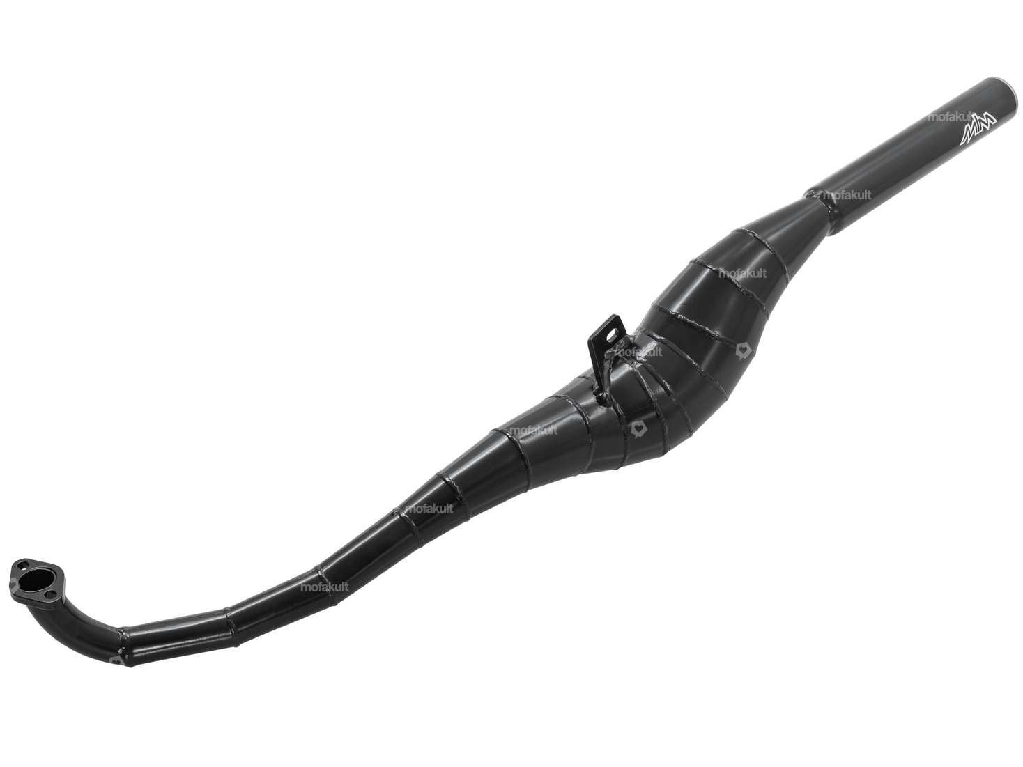 MLM pot d'échappement "Crazy Pipe" noir sortie droite | Puch Carousel Image 1