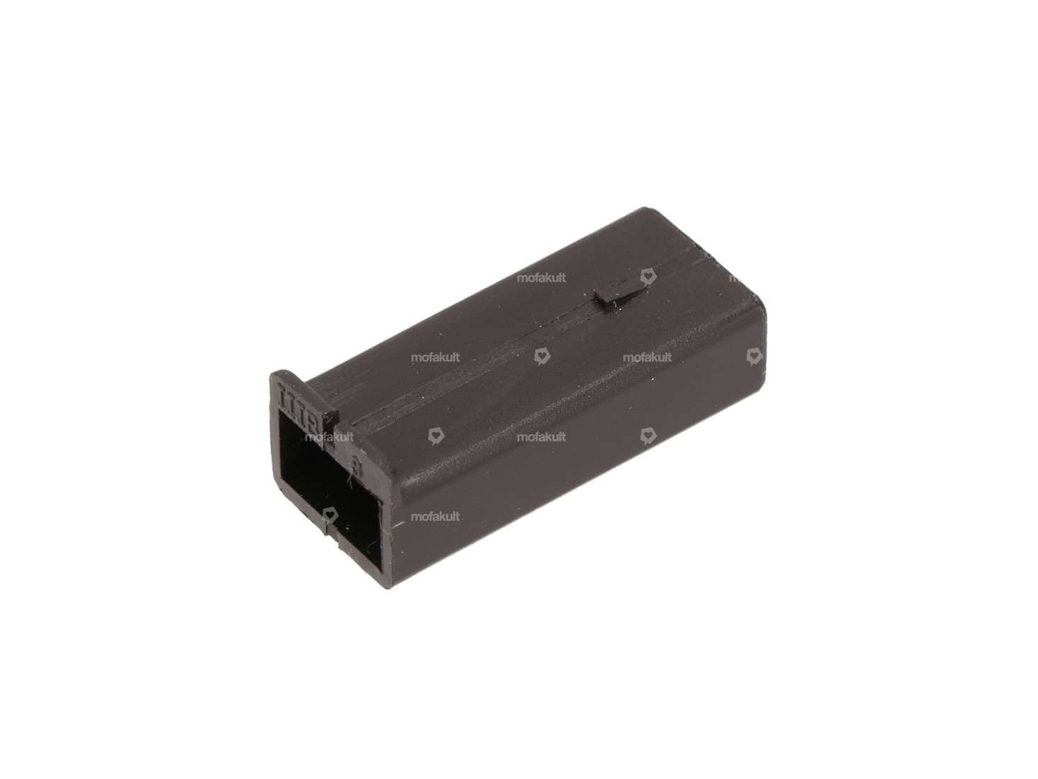 Flachsteckgehäuse 6.3 mm männlich 1-polig schwarz Carousel Image 1
