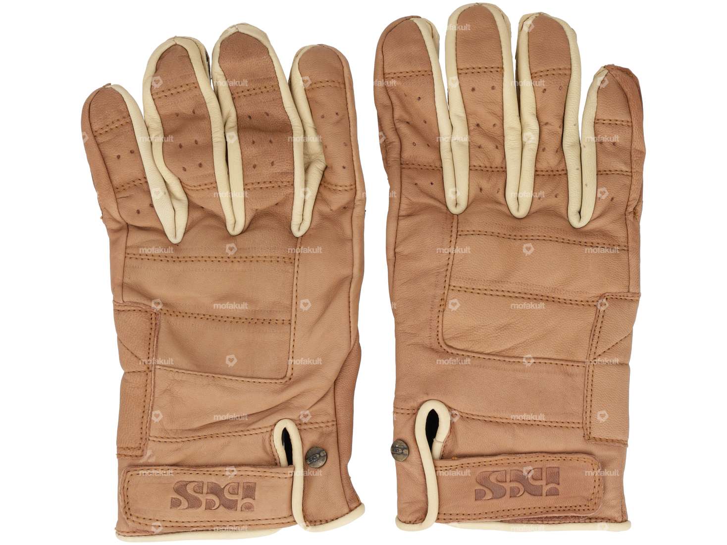 Gants IXS cuir marron Carousel Image 1
