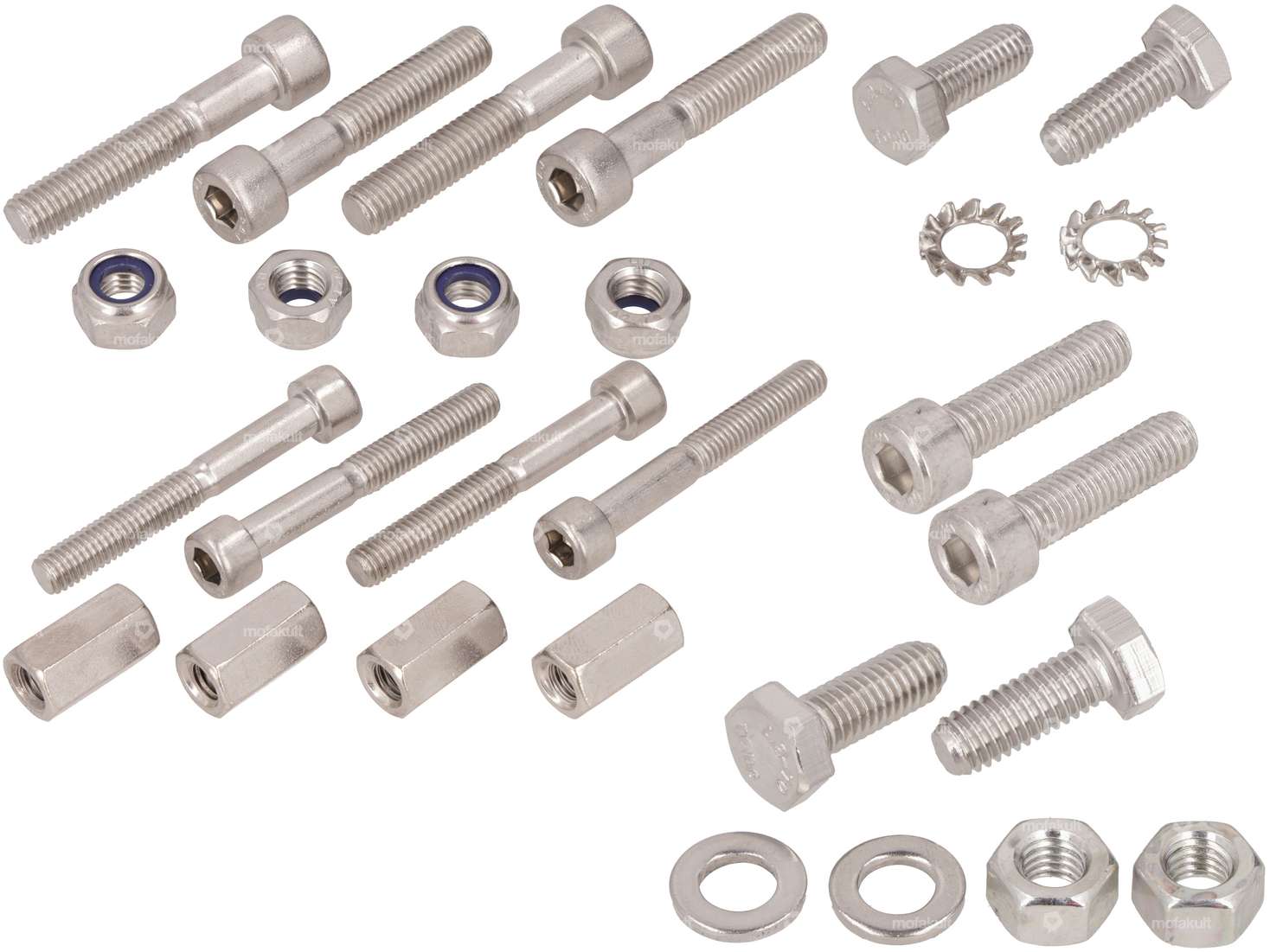 swiing® revival screw set EBR fork "Staco" & "Jumpy" Inox | Pony GTX, Cross 521 Carousel Image 1