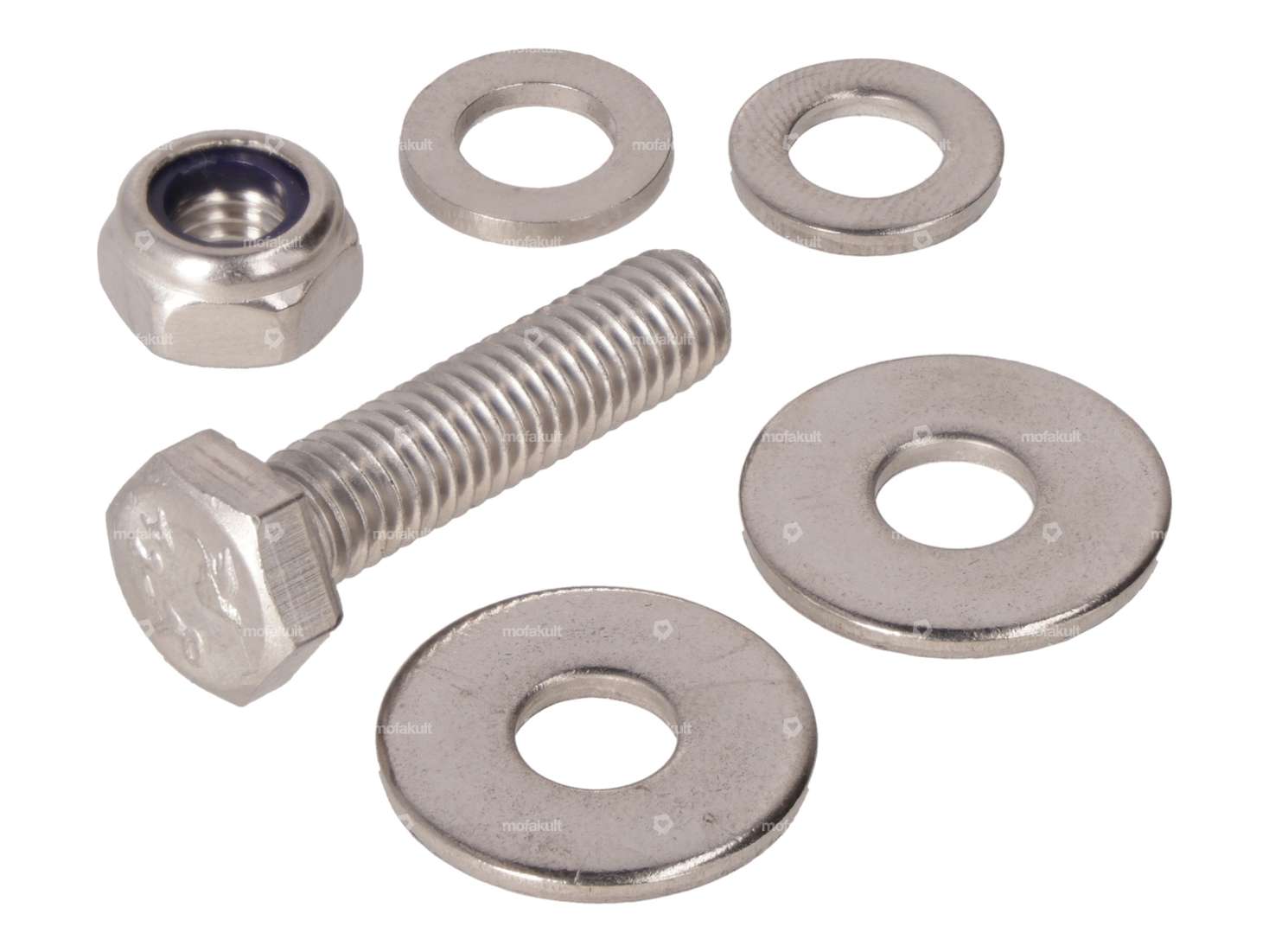 Kit de vis pour garde-boue arrière Inox original | Piaggio Ciao Carousel Image 1