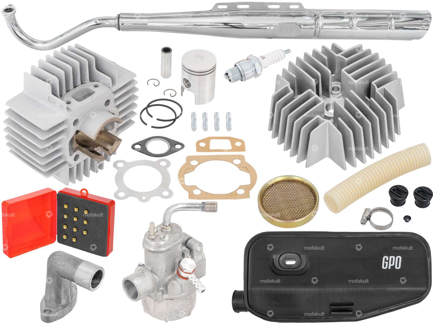 swiing® ingenious tuning set 38 mm (with choice of exhaust) | Puch E50, ZA50 Carousel Image 1