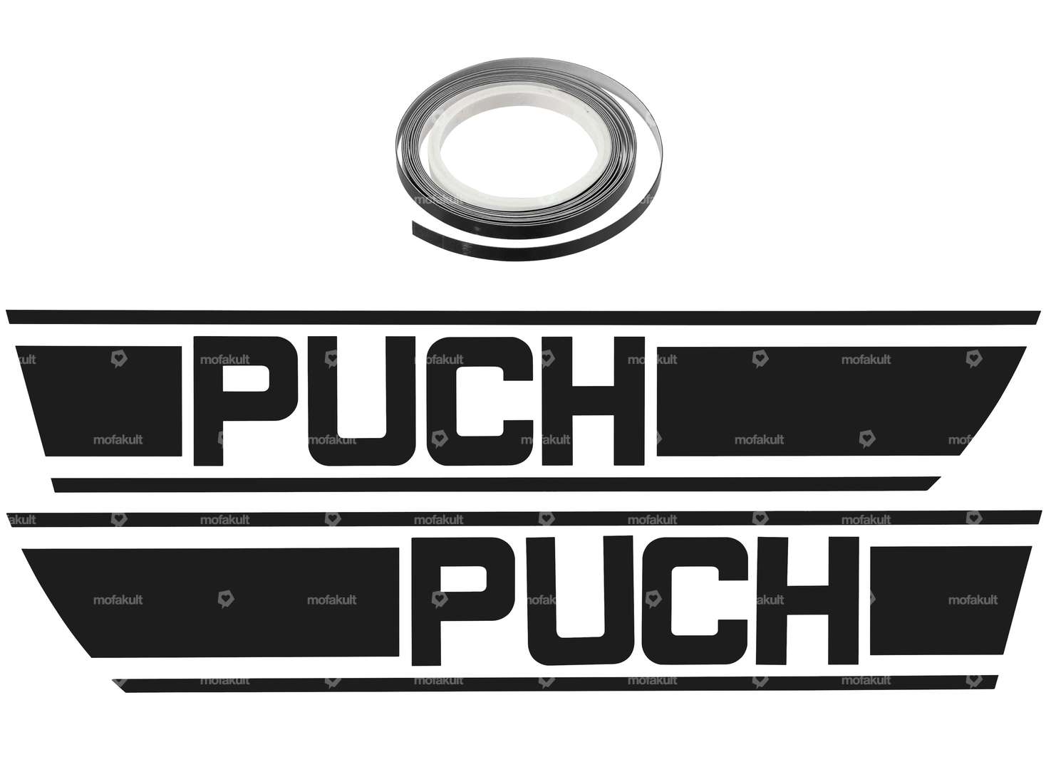 Kit d'autocollants pour réservoir noir | Puch X30 Carousel Image 1