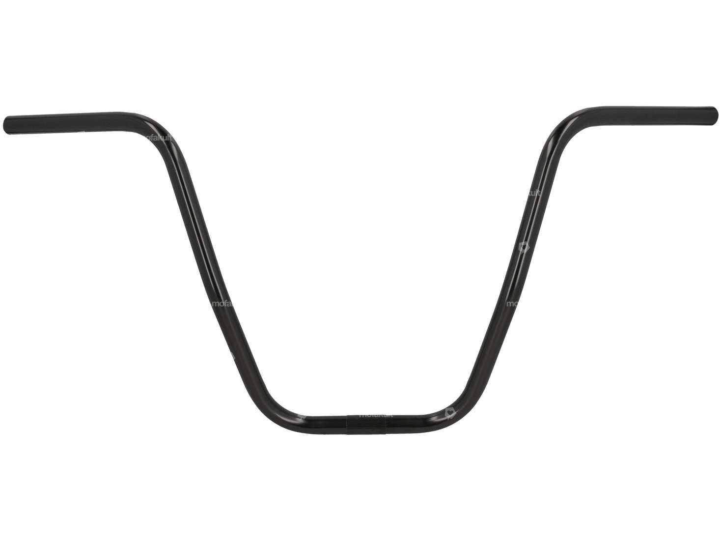 Handlebar fork plate 36 cm curved black Carousel Image 1