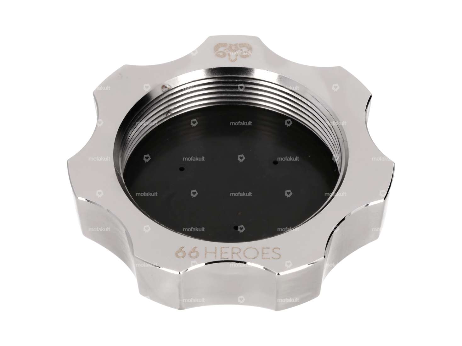 66HEROES Bouchon de réservoir M45x1.5 Alu Chrome | Sachs Carousel Image 2