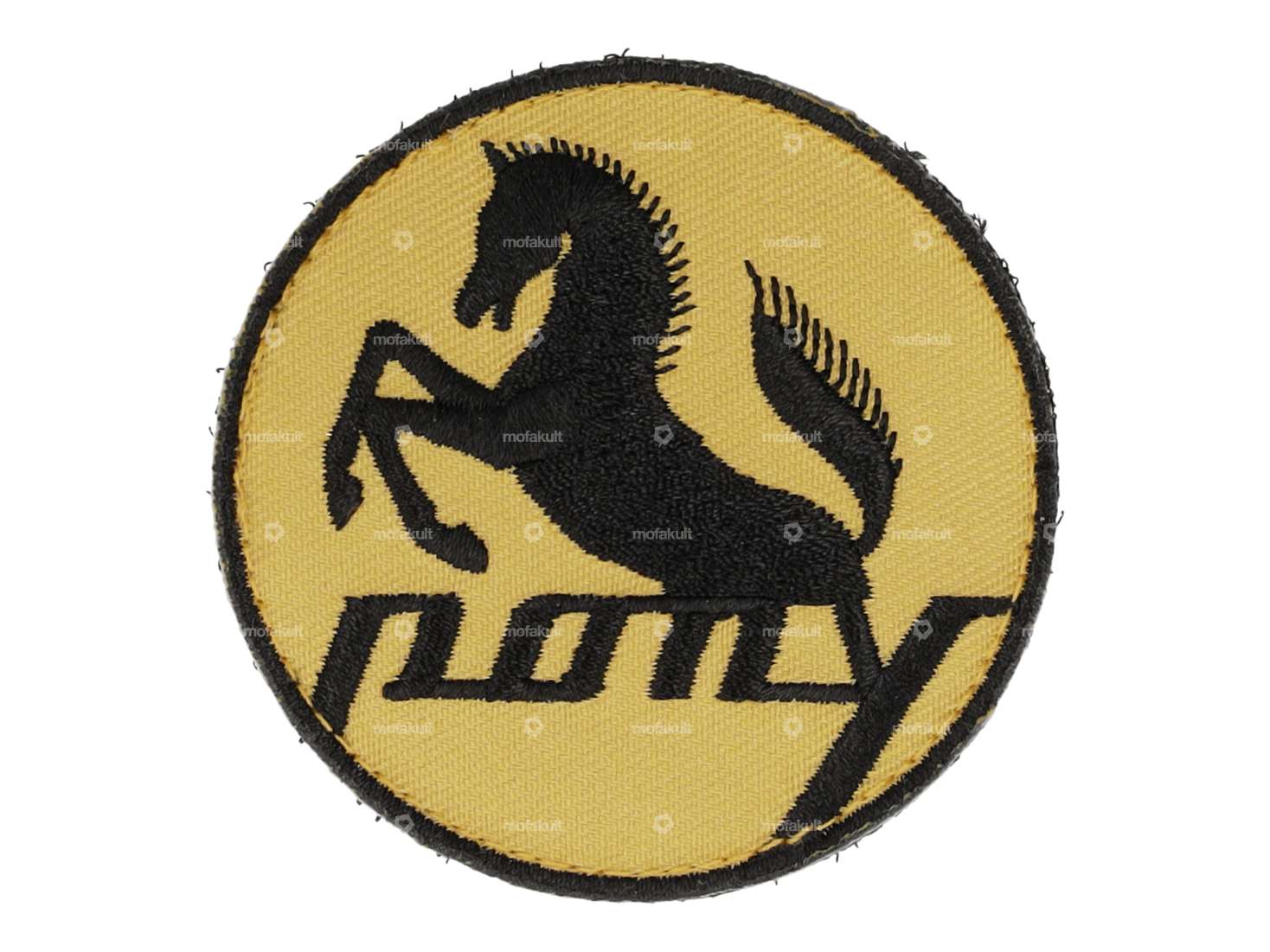mk-Merch Klett-Patch «Pony» rund Carousel Image 1