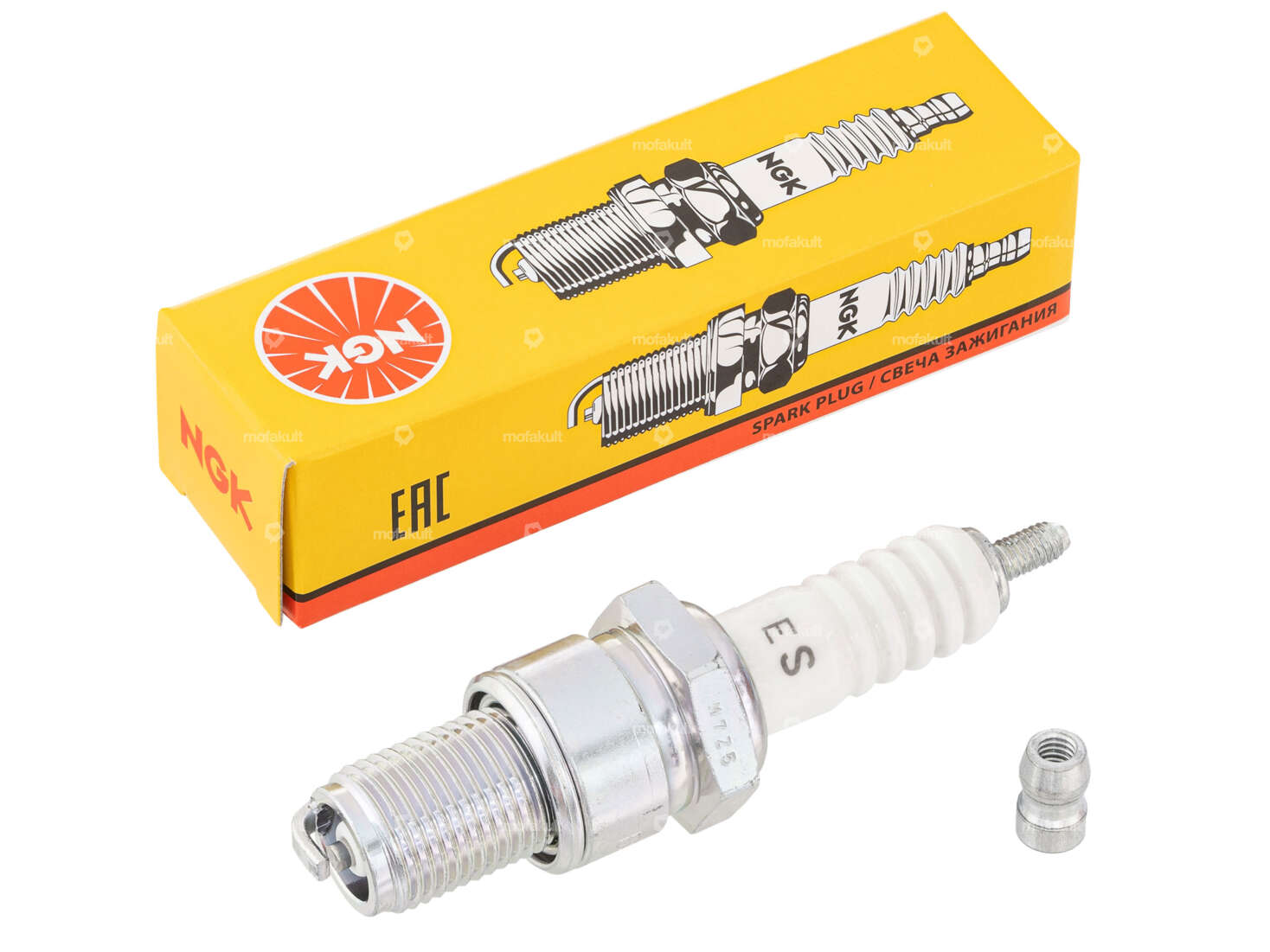 NGK B7ES spark plug long thread Carousel Image 1