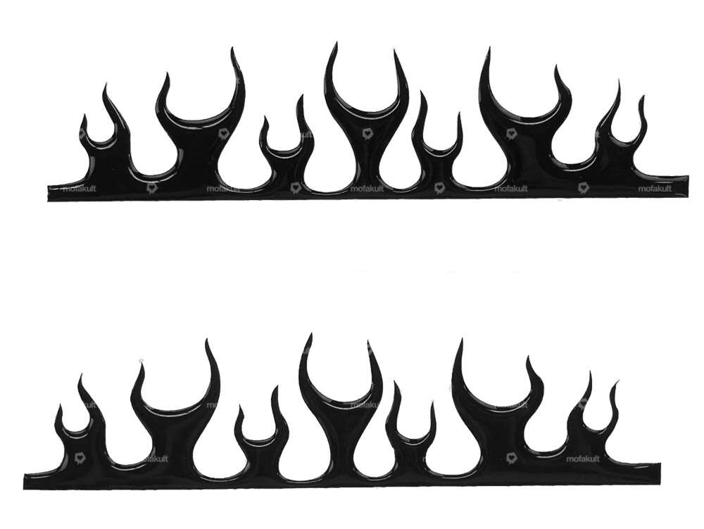 Flame gel adhesive set black Carousel Image 1