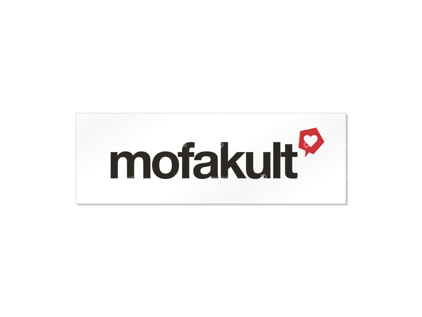 Sticker "mofakult" 105 x 35 mm Carousel Image 1