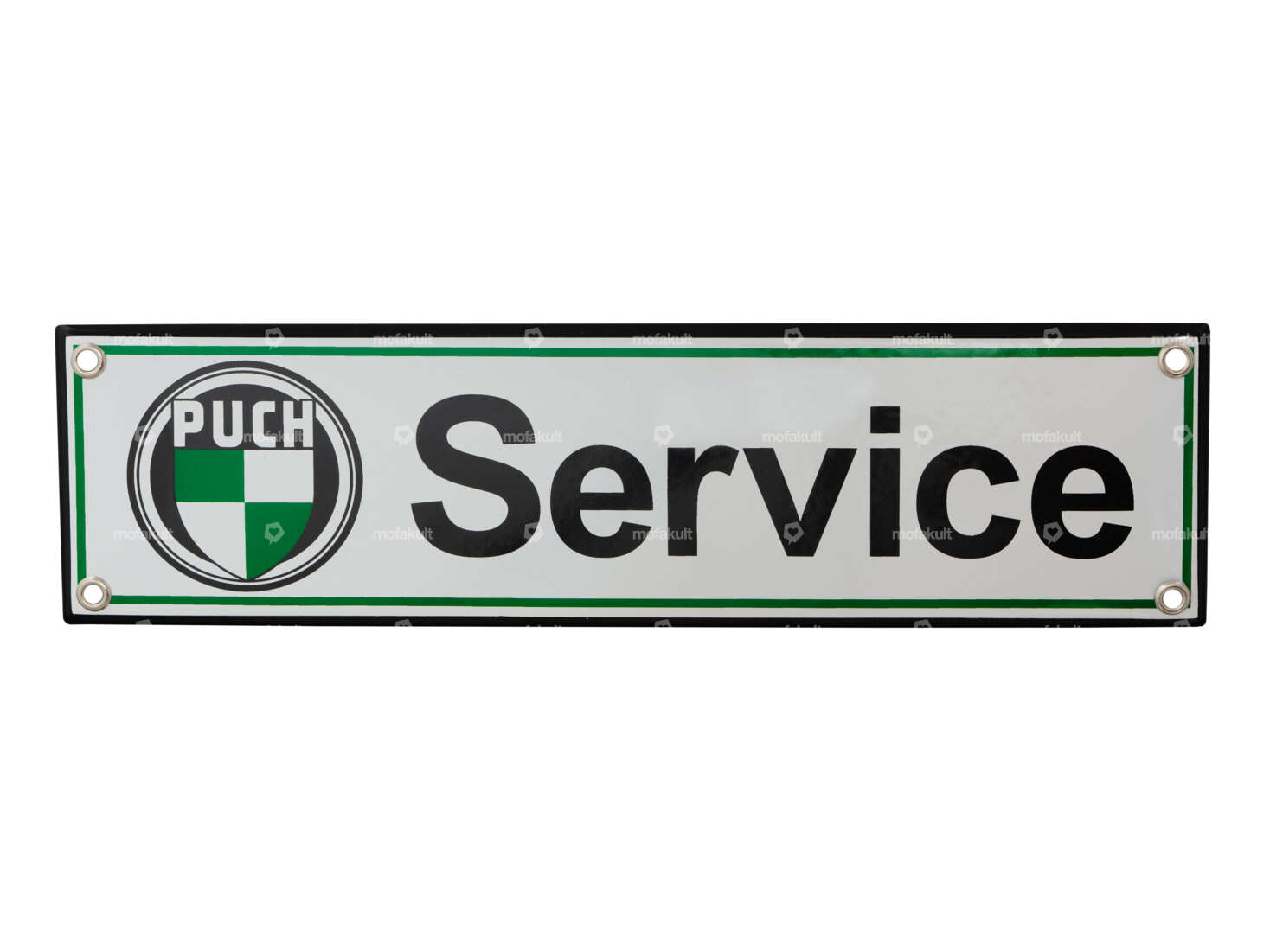 Emaille Schild «Puch Service» 30 x 8 cm Carousel Image 1