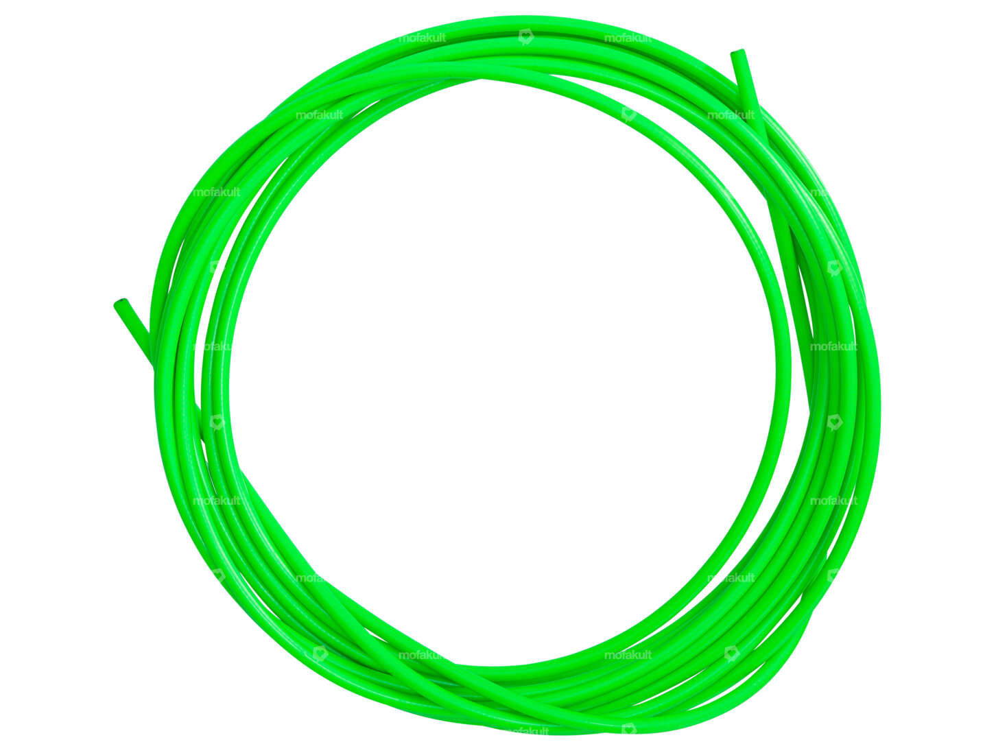 Gaine de câble Ø 5 mm vert fluo (rouleau de 6 mètres) graissée PTFE Carousel Image 1
