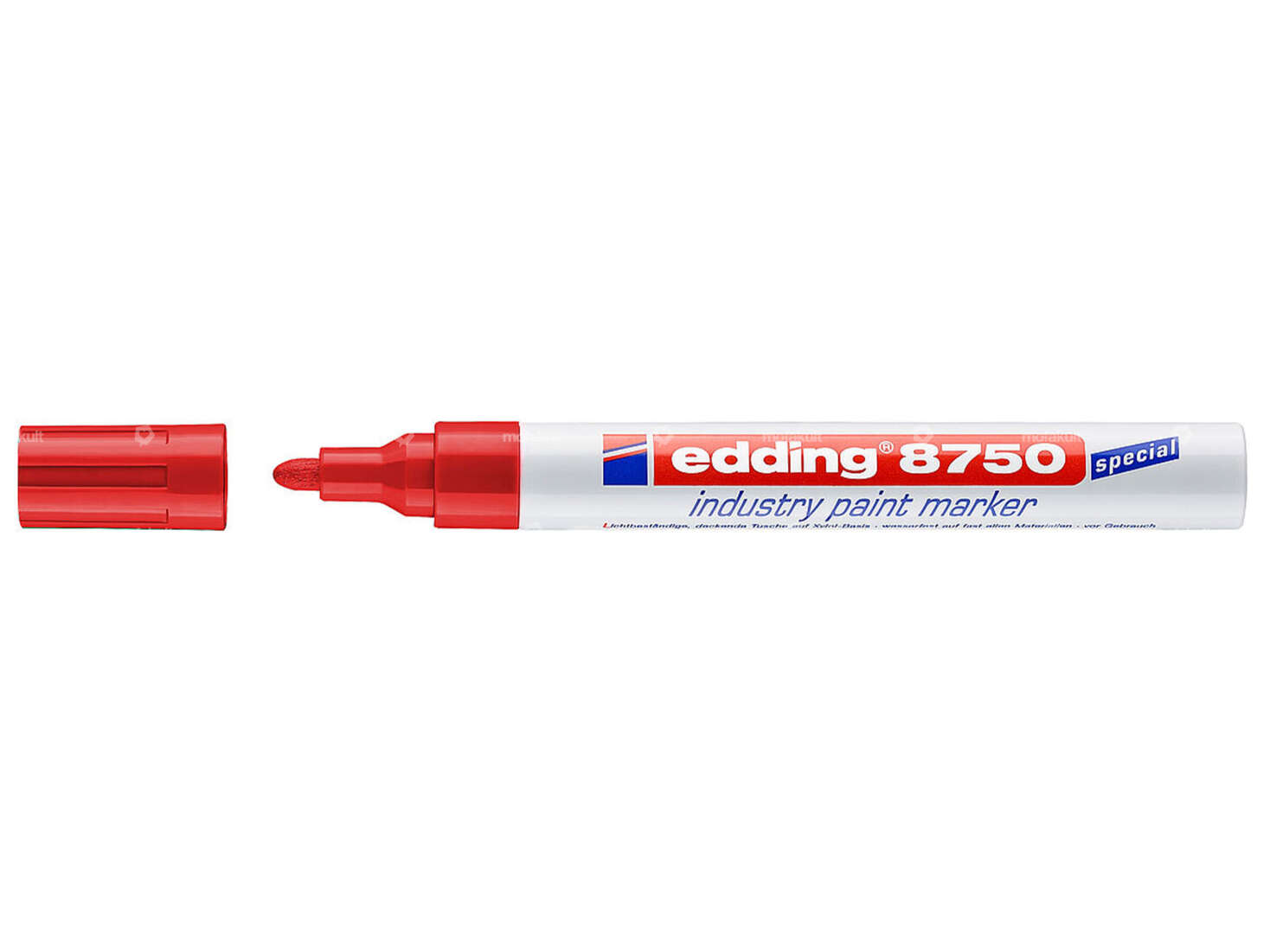 edding 8750 Industrie-Lackmarker 2 - 4 mm rot Carousel Image 1