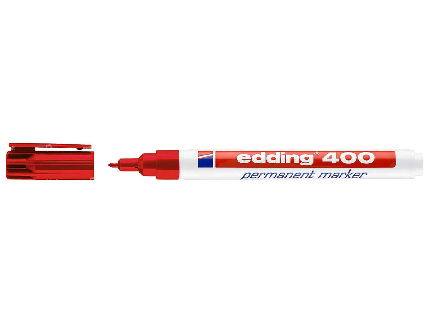 edding 400 Marqueur permanent 1 mm rouge Carousel Image 1