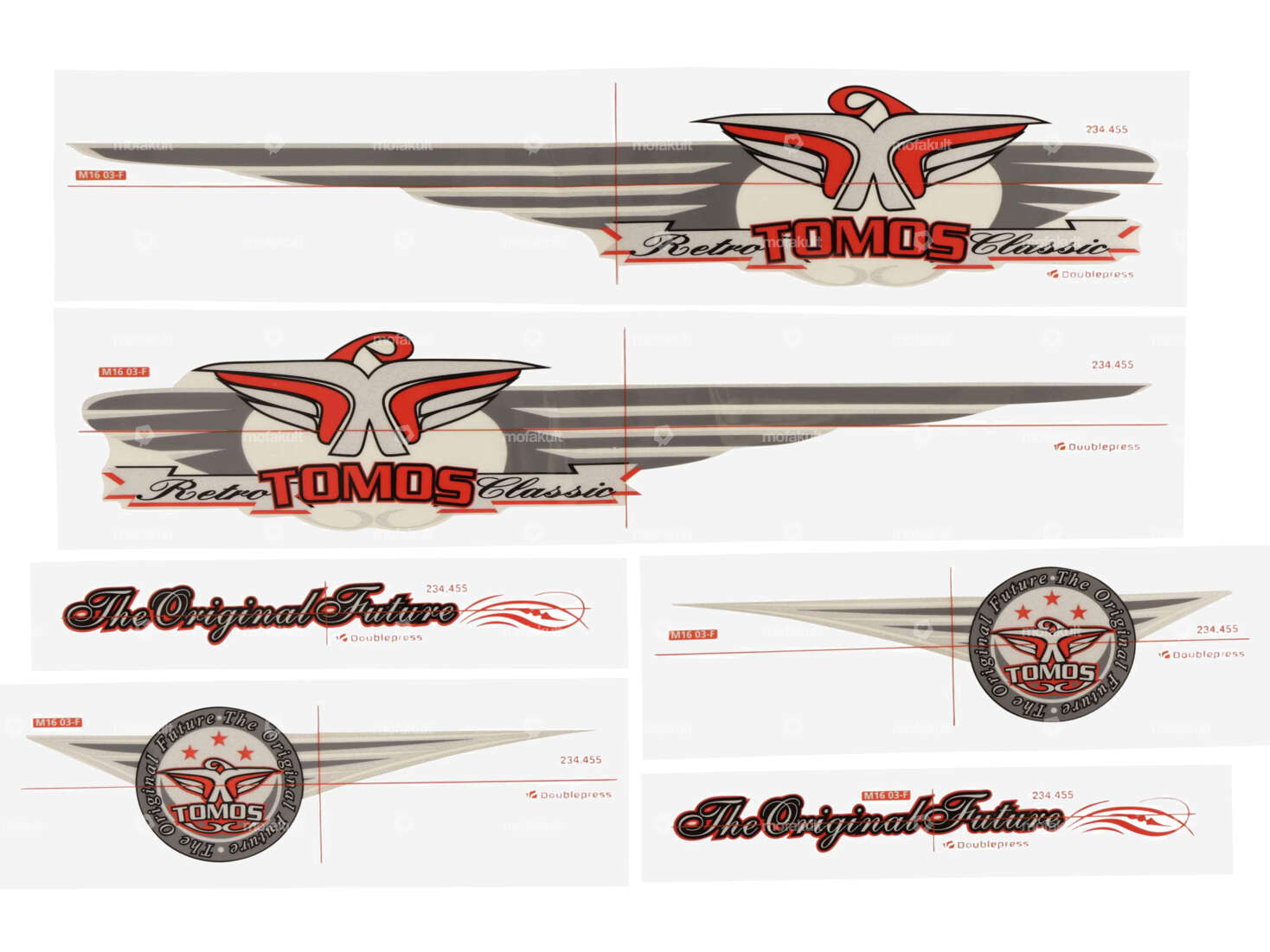 Aufklebersatz Tomos «The Original Future» Carousel Image 1